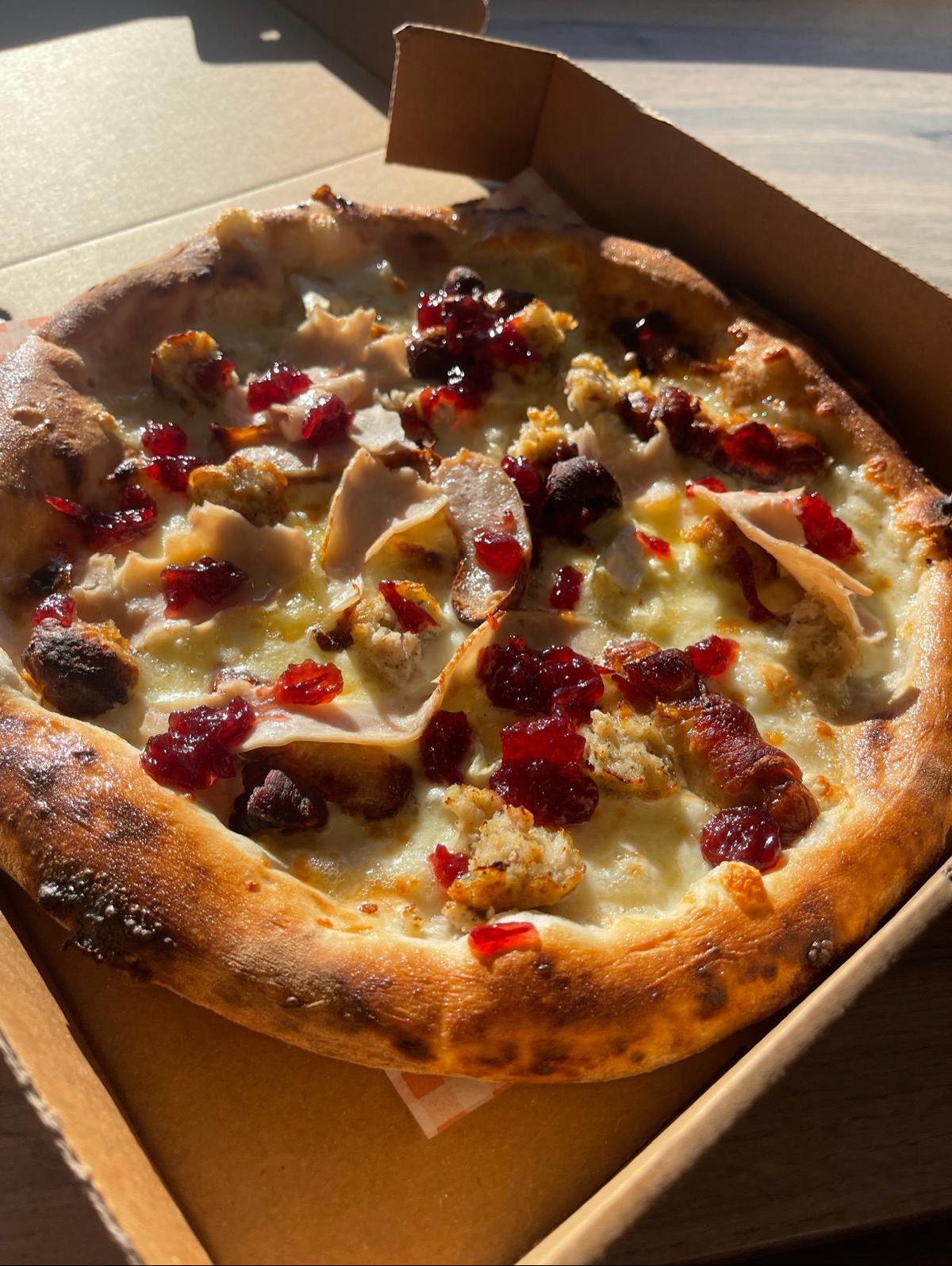 White-base special pizza